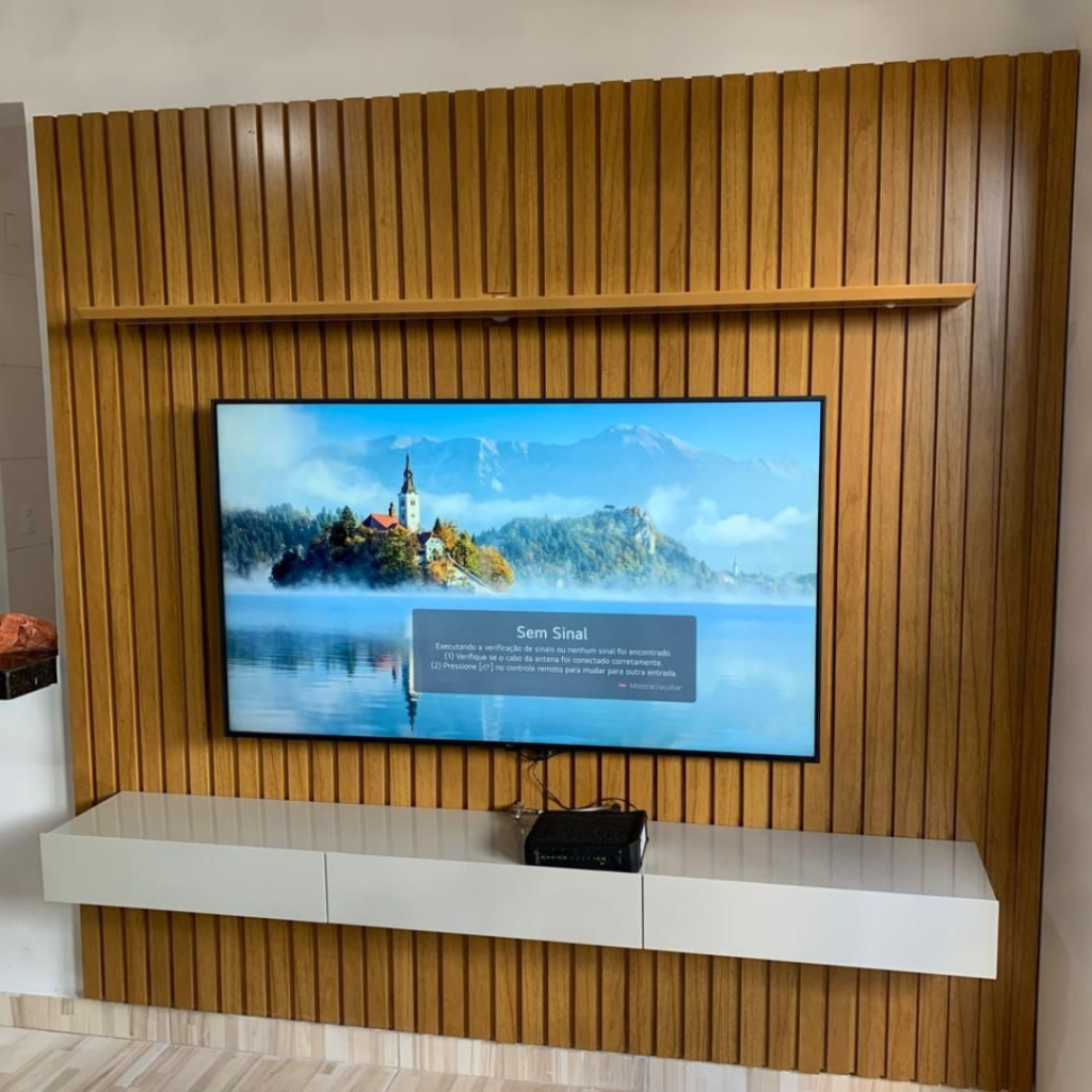montagem de painel e instalação de tv na parede